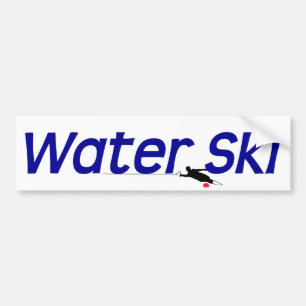Water Ski Bumper Sticker