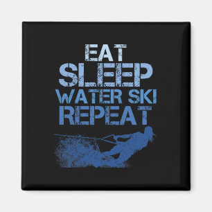 Water Ski Enthusiast Slogan Magnet