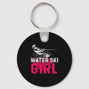 Water Ski Girl Water Skiing Water Sports Waterskii Key Ring