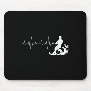 Water Ski Heartbeat - Waterskier Watersports Water Mouse Mat