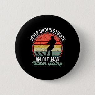 Water Ski Jet Ski Water Skiing Lover Summer Sport 6 Cm Round Badge