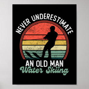 Water Ski Jet Ski Water Skiing Lover Summer Sport Poster