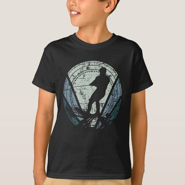 Water Ski Retro T-Shirt (Front)