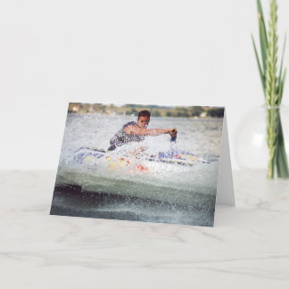 Water ski summer fun card
