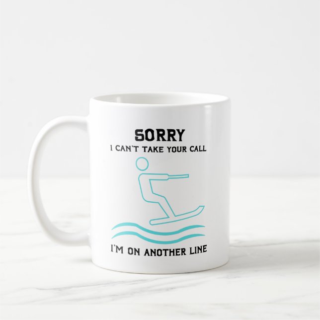 Water Skiers Gift For Wakeboarder or Wakesurfer Coffee Mug (Left)