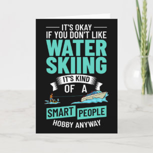Water Skiing Boat Beginner Board Skier Waterski Tr Card