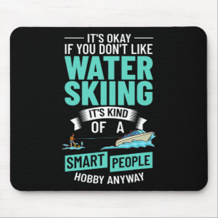 Water Skiing Boat Beginner Board Skier Waterski Tr Mouse Mat