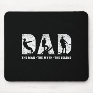 Water skiing dad the man the myth the legend mouse mat