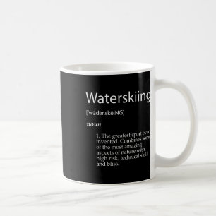 Water Skiing Definition Fathers Day Water Skier Coffee Mug