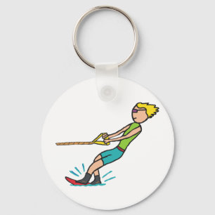 Water Skiing Key Ring