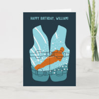 Water Skiing Life Jacket Graphic Personalised