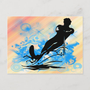 Water Skiing Postcard