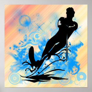 Water Skiing Poster
