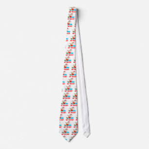 Water Skiing Santa Tie