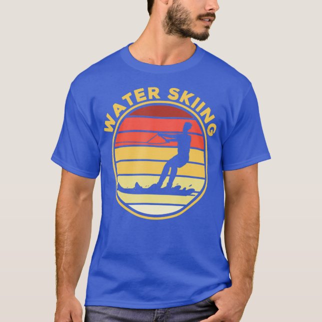 Water Skiing Sport Waterski Swimmer Athlete T-Shirt (Front)