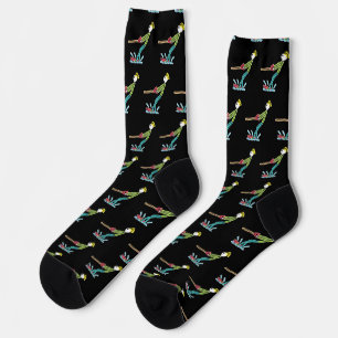 Water Skiing Stickman Socks