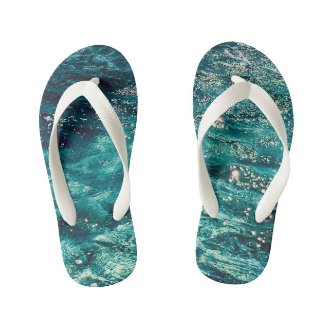 Water Sparkle Flip Flops (Footbed)