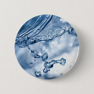 Water Splash 6 Cm Round Badge