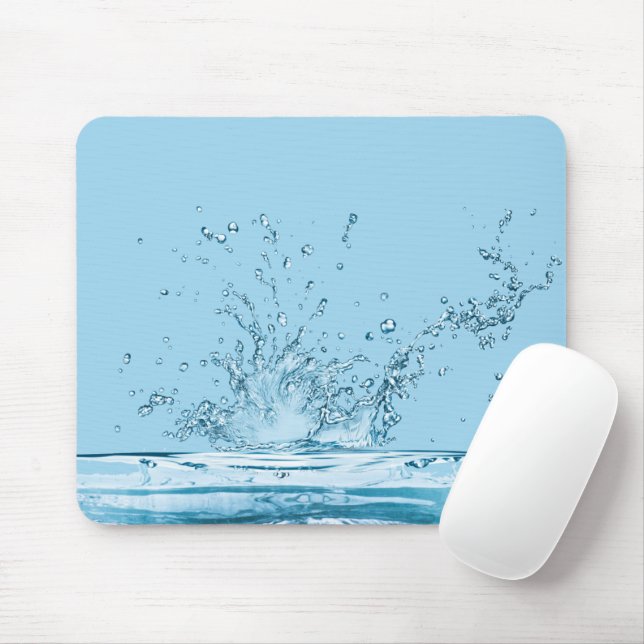 Water Splash Abstract Mouse Mat (With Mouse)