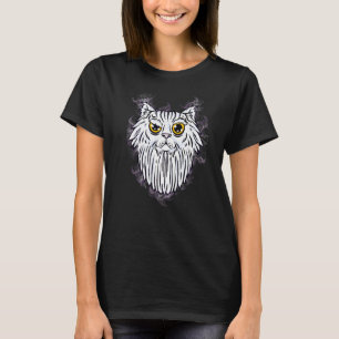 Water Splash Bearded Cat T-Shirt