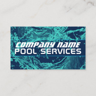 Water splash business card