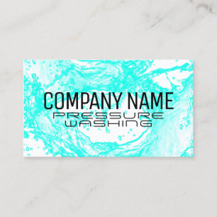 Water splash business card