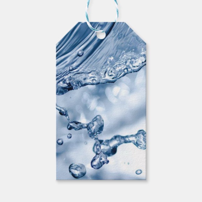Water Splash Gift Tags (Front)