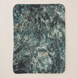 Water splash in close up photography sherpa blanket