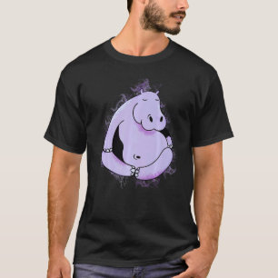 Water Splash Meditation yoga Hippo T-Shirt
