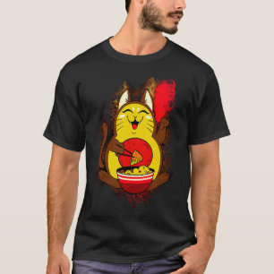 Water Splash Tortilla Cat Avocado T-Shirt