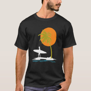 Water Sport Surfer Ocean Surfboarding Summer Sunse T-Shirt