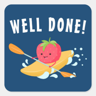 Water Sports Well Done Square Sticker