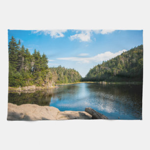 Water Spruce Lake Quebec, Canada Tea Towel