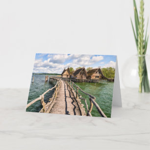 Water Stilt Houses Over the Water Card