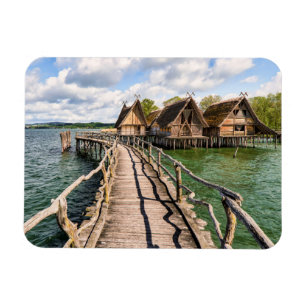 Water   Stilt Houses Over the Water Magnet