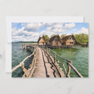 Water Stilt Houses Over the Water Thank You Card