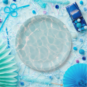 Water Surface (Style 3) Oil Painting Paper Plate