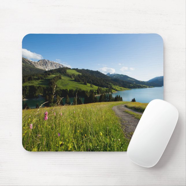 Water | Swiss Alps Footpath Mouse Mat (With Mouse)