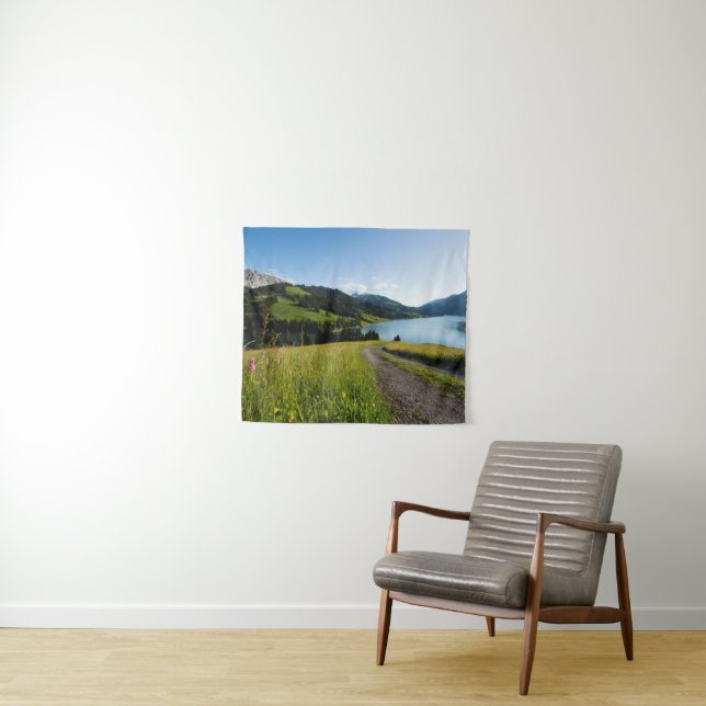 Water | Swiss Alps Footpath Tapestry (In Situ (Horizontal))
