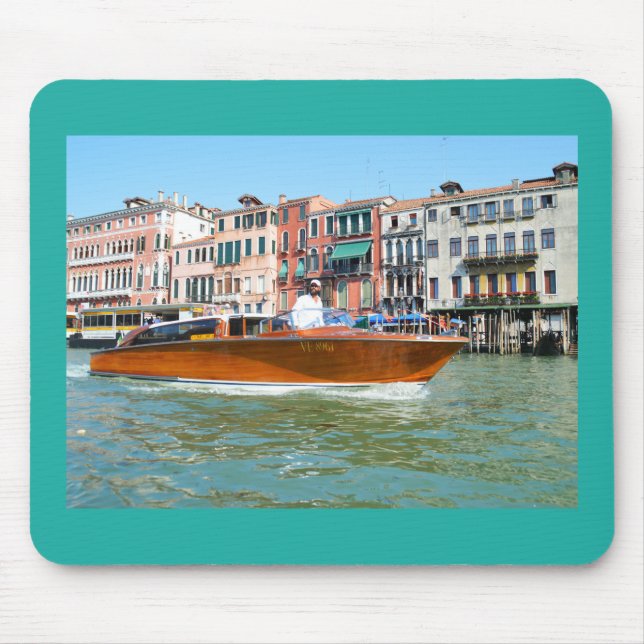 Water taxi in Venice Mouse Mat (Front)