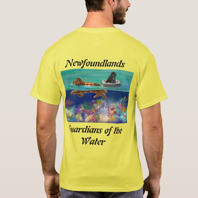 Water test brown newf 2024 T-Shirt (Back)