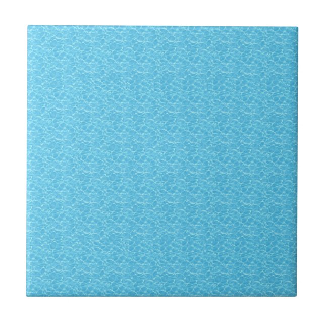 Water textured blue tile (Front)