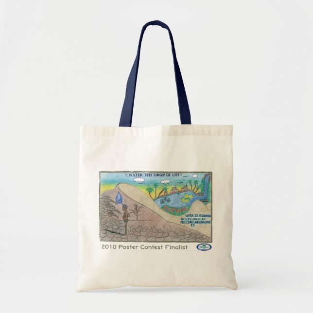Water: The Drop of Life Tote Bag (Front)