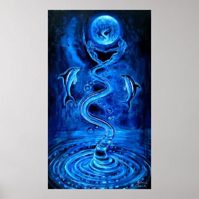 water the source of life on Earth  Poster (Front)