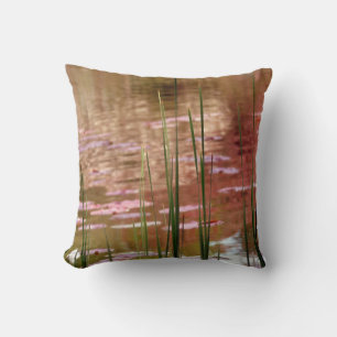 Water Through Reeds Cushion