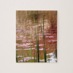 Water Through Reeds Jigsaw Puzzle