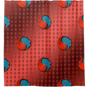 Water Tiger Shower Curtain