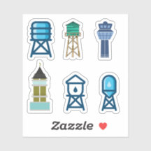 Water Tower Stickers