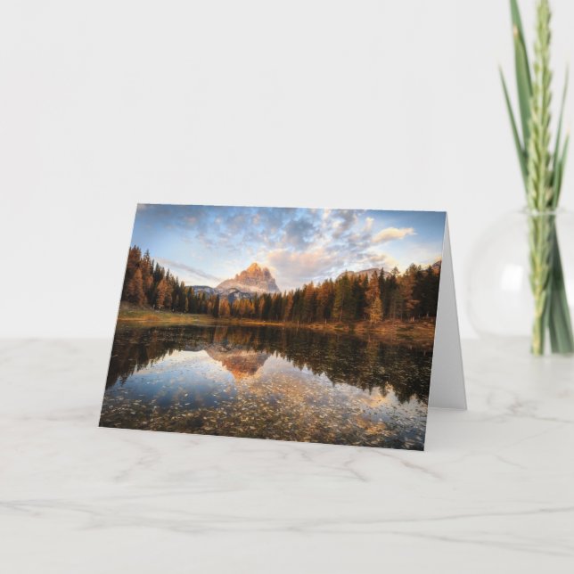 Water | Tre Cime Di Lavaredo Italy Card (Front)