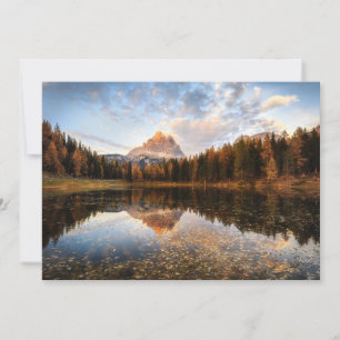 Water   Tre Cime Di Lavaredo Italy Thank You Card